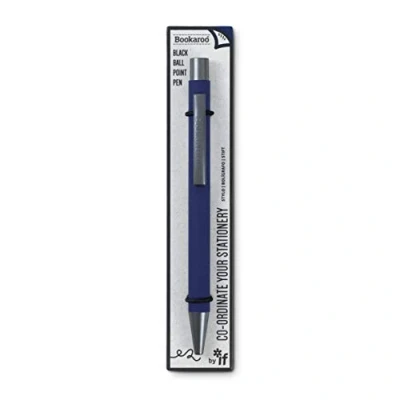 Image de IF Bookaroo Stylo doux au toucher avec encre noire Bleu marine