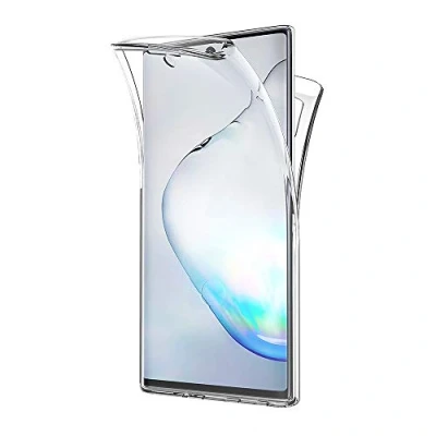 Image de AICEK Coque Compatible Samsung Galaxy Note10+, 360Full Body Transparente Silicone pour Note 10 Plus Housse Etui Case (6,8 Pouces)