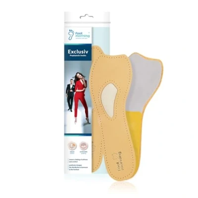 Image de Support Orthopédique Exclusif pour Voûte Plantaire, Semelles Prophylactiques en Cuir Escarpins et Talons Hauts, Semelle ¾ Chaussures Ouvertes, Avec Métatarsien (40 EU)