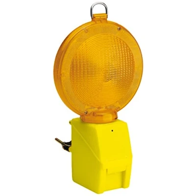 Image de Velamp IL08 Lampe Clignotante de Chantier avec Capteur Crépusculaire LED Jaune