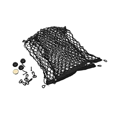 Image de Herexty Cargo Nylon Net, 90x40CM Car Universal Net Elastic Mesh Storage Organizer with 4 Hooks Rear for Car, Van, SUV, Truck Bed