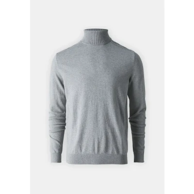 Image de Selected Homme Slhberg B NOOS Pullover, Homme, Taille: Large, Medium grey melange