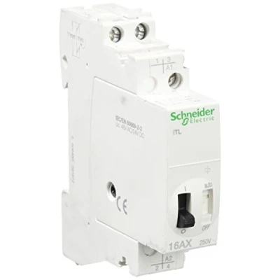 Image de Schneider Electric A9C30212 iTL télérupteur, Acti9, 16 A, 2NO, 48 VCA, 24 VCC, 50 60 Hz