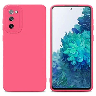 Image de cadorabo Housse Compatible avec Samsung Galaxy S20 FE en Fluid Rouge Étui de Protection Silicone TPU Flexible