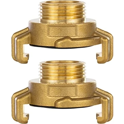 Image de Poppstar 2x raccord Rapide en Laiton 3/4 pouces Filetage Mâle (filetage G 3/4&quot; avec à griffes système Geka)