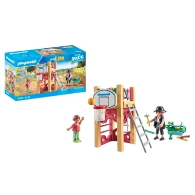 Image de Charpentier avec tourelle de jeu pour enfants 3 à 6 ans