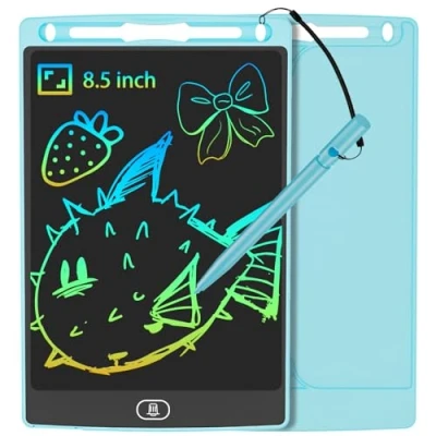 Image de JOEAIS Tablette Enfants Dessin LCD 8,5 Pouces, Graphique Ecriture Portable pour écrire à la Main, Gribouiller et Dessiner, Cadeau Ardoise Magique Jouet Parfait Garçons Filles (Bleu)