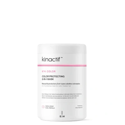 Image de Kin Cosmetics Masque Kinactif No.4 Colorprotecting 2 in 1 Mask 900 ml Pour cheveux colorés