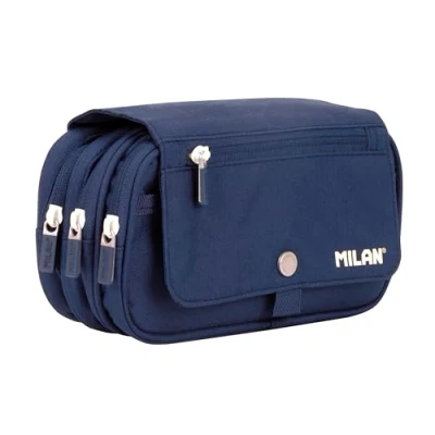 Image de MILAN® Trousse 4 fermetures éclair avec rabat 1918, bleu