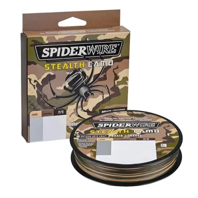 Image de SPIDERWIRE Scs80c 125 Bobines de Remplissage Boite Camouflage 80/20 Unisexe, 80lb 125yd
