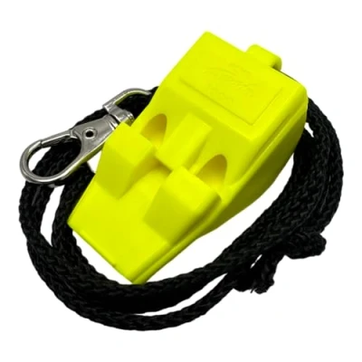 Image de ACME sifflet d&#039;urgence et de signalisation Tornado T2000 avec bande (DG Yellow/jaune vif)