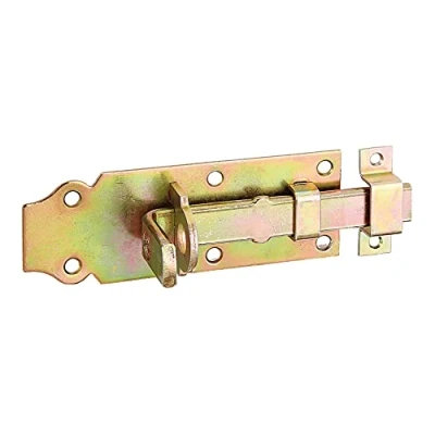 Image de Alberts 116750 Verrou porte cadenas droit, avec poignée plate et gâche attachée passivé platine 100 x 44 mm