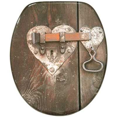 Image de Abattant WC frein de chute soft close Finition haute qualité Fixation facile Serrure