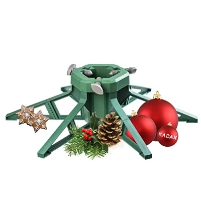 Image de Support pour Arbre de Noël KADAX avec réservoir d&#039;eau, en Plastique Robuste Arbres, différentes Tailles, (Hauteur l&#039;arbre jusqu&#039;à 3,5 m)