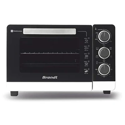 Image de Four Compact BRANDT FC265MWST 26L Multifonctions Thermostat réglable jusqu&#039;à 250C Blanc et noir