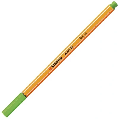 Image de STABILO Lot de 10 Stylo Feutres POINT 88 Pointe Fine 0,4 mm Vert pomme