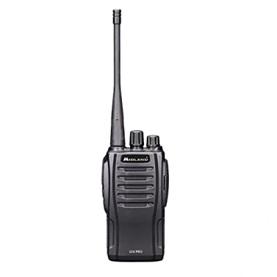 Image de Midland G10 PRO Talkie Walkie Rechargeable, Émetteur Récepteur Radio Semi Professionnel, 32 Canaux PMR446, 50 Tonalités CTCSS, 116 Codes DCS, Batterie Li Ion 1200mAh Noir avec Chargeur