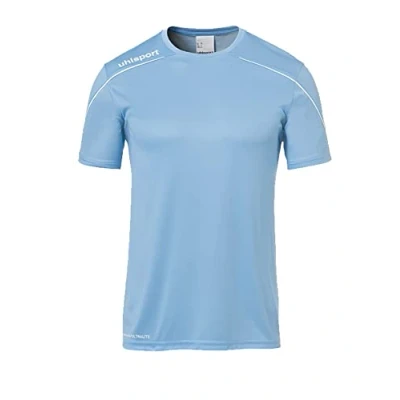 Image de uhlsport Stream 22 Trikot Maillot Enfant, Bleu Ciel/Blanc, 140 cm