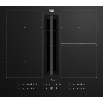 Image de Beko Table de cuisson induction aspirante 60cm 4 feux 7400w HIXI64700UF1