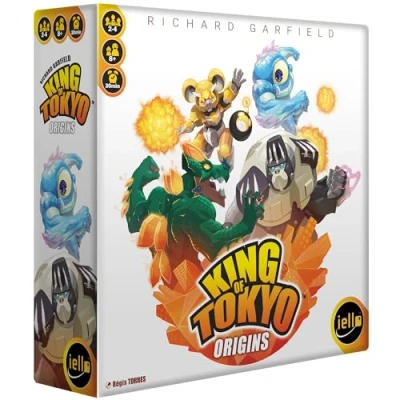 Image de IELLO: King of Tokyo : Origins Jeu de dés et stratégie adapté aux familles monstres combat Robots Aliens 4 nouveaux À partir 8 ans 2 à joueurs