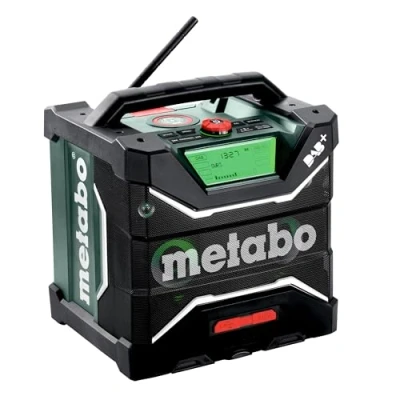 Image de Metabo Radio de Chantier RC 12 18 32 W BT Dab+, V, avec Bluetooth et AUX, Classe Protection IP 54, 600779850