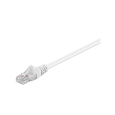 Image de Câble de réseau goobay RJ 45 (M) pour 3 m UTP CAT 5e moulé blanc