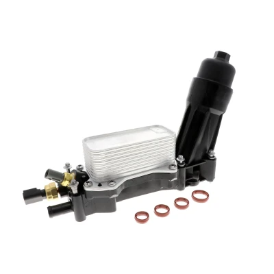 Image de VEMO V33 60 0016 Radiateur d&#039;Huile avec joints, boîtier de filtre à huile pressostat JEEP: GRAND CHEROKEE 4, WRANGLER 3, DODGE: Journey MPV