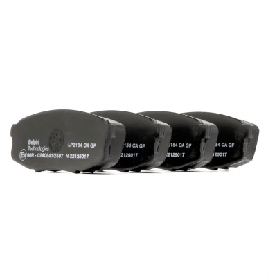 Image de DELPHI LP2154 Jeu de plaquettes frein non préparé pour indicateur d&#039;usure sans tôle anti bruit accessoires TOYOTA: Tundra II Pick up