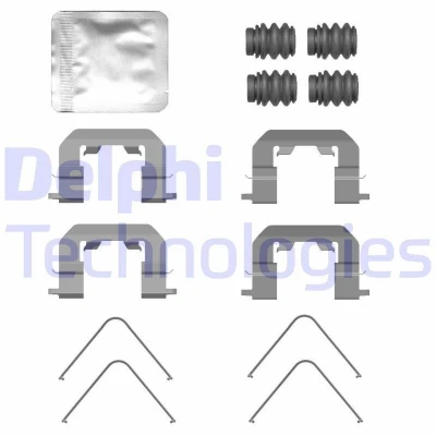 Image de DELPHI LX0771 Kit d&#039;accessoires, plaquette de frein à disque KIA: CARENS 4