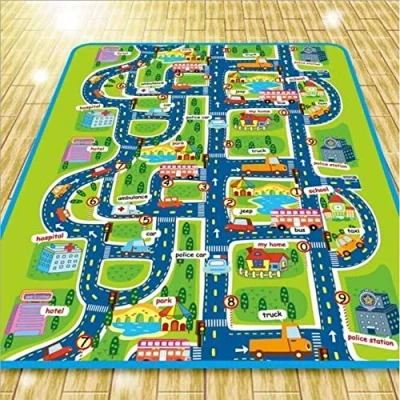 Image de Tapis de Jeu pour Enfant Bebe,Drumm Sol XXL en Mouss,Pliable Reversible,Tapis d&#039;éveil Bébé,Tapis Motricité Favorisant Le Développement Sensoriel Cadeau bébé,Antidérapant Imperméable