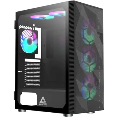 Image de Montech X3 Mesh Midi Tower, DRGB, Tempered Glass Schwarz