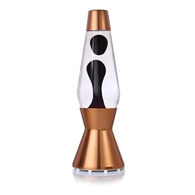 Image de MATHMOS Lampe à Lave Astro Cuivre Transparent/Noire Prune