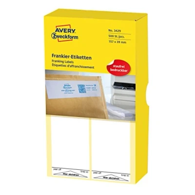 Image de Avery Zweckform Étiquettes 3429 pour machine à affranchir Neopost