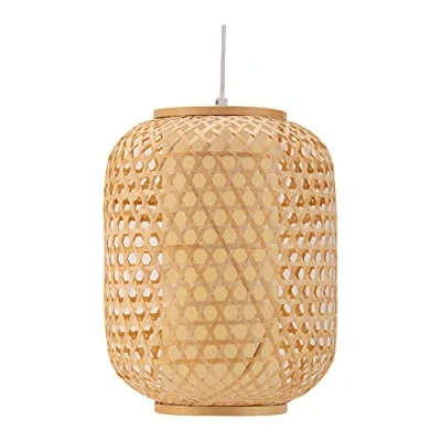 Image de Pauleen 48202 Luminaire en suspension Woody Delight 20 watts max. beige, blanc bambou, plastique, métal E27