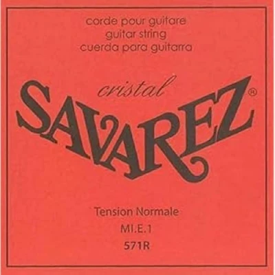 Image de Savarez cordes pour guitare classique Alliance HT Classic 571R simples Mi Cristal standard E1 Simple