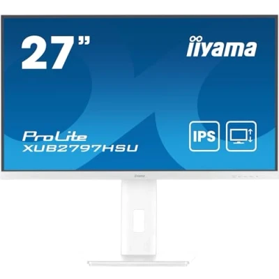 Image de iiyama ProLite XUB2797HSU W2 écran plat de PC 68,6 cm (27 ) 1920 x 1080 pixels Full HD LED Blanc Neuf