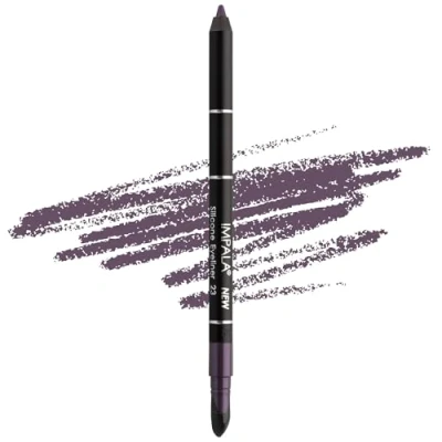 Image de Impala Crayon Pour les Yeux Waterproof Avec Gomme en Silicone 23 Mat Pourpre Ligne Définie ou Effet Flouté Texture Crémeuse Facile à Appliquer Couleur Intense, Longue Durée,