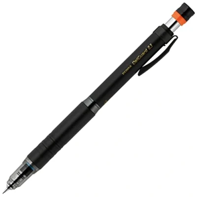 Image de Zebra crayon mécanique, DEL Guard type LX, 0,3 mm, Noir (P mas86 bk)