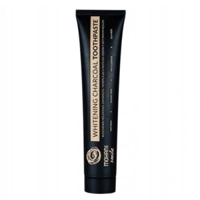 Image de Mohani Dentifrice Blanchissant avec Actif Charbon Dentaire Noir sans Fluor Adulte Blancheur pour une Protection Anti Caries et Fraîcheur Durable (75 ml)