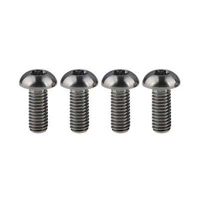 Image de Yaruijia Lot de 4 vis en titane pour porte bidon M5 x 12 mm (normal)