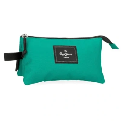 Image de Pepe Jeans Aris Evergreen Trousse triple verte 22 x 12 5 cm Polyester by Joumma Bags, vert,