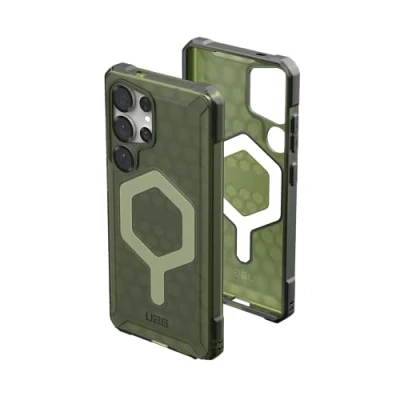 Image de Coque pour Galaxy S25 Ultra Modèle Essential Armor avec Module Magnétique Vert Neuf