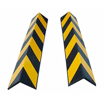 Image de PARKING FACIL Protecteur D&#039;Angle En Caoutchouc Pour Le Stationnement Et Les Entrepôts Couleur : Noir Jaune Taille 80 x 10 cm Épaisseur 8 mm Comprend Des Vis 2 Unités