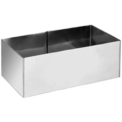 Image de Ibili 722708 Cercle Rectangulaire, INOX, Argent, 8.0 x 5.0 4.0 cm