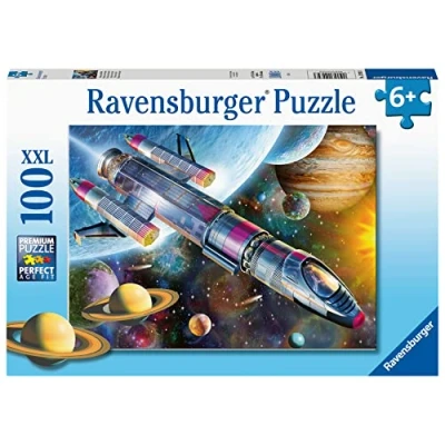 Image de Ravensburger Puzzle Enfant 100 pièces XXL Mission dans l&#039;espace À partir de 6 ans qualité supérieure Carton épais et résistant Univers &amp; Espace 12939