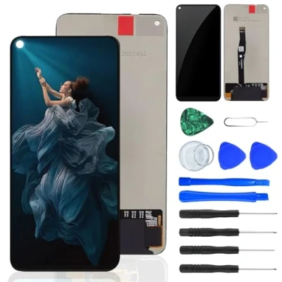 Image de NB+ Écran tactile LCD de remplacement pour Honor 20/Honor 20 Pro/Honor 20S/Nova 5T 6,2&quot; Full Glass Lens Assembly Noir, sans cadre avec outils