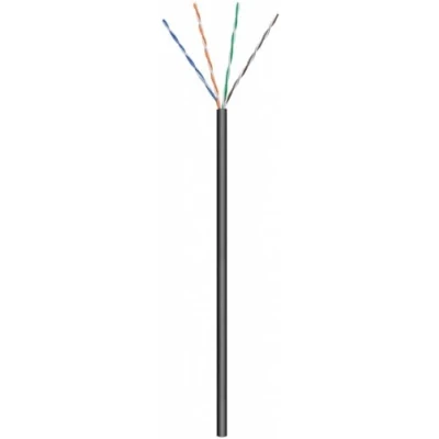 Image de goobay Câble en vrac 100 m UTP CAT 5e extérieur bloqué noir