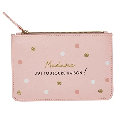 Image de Draeger Pochette Madame J&#039;AI Toujours Raison Trousse de toilette, Femme, Taille: One Size, Doré