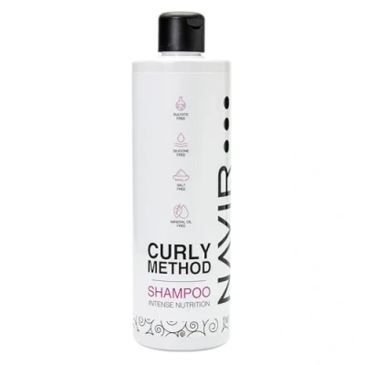 Image de NAVIR Professionnel Shampoing sans sulfates, parabènes, silicones ni sels. Adapté pour la Méthode Curly, avec des ingrédients naturels 400ml