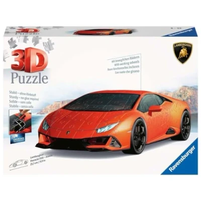 Image de Puzzle 3D Lamborghini Huracán EVO Orange